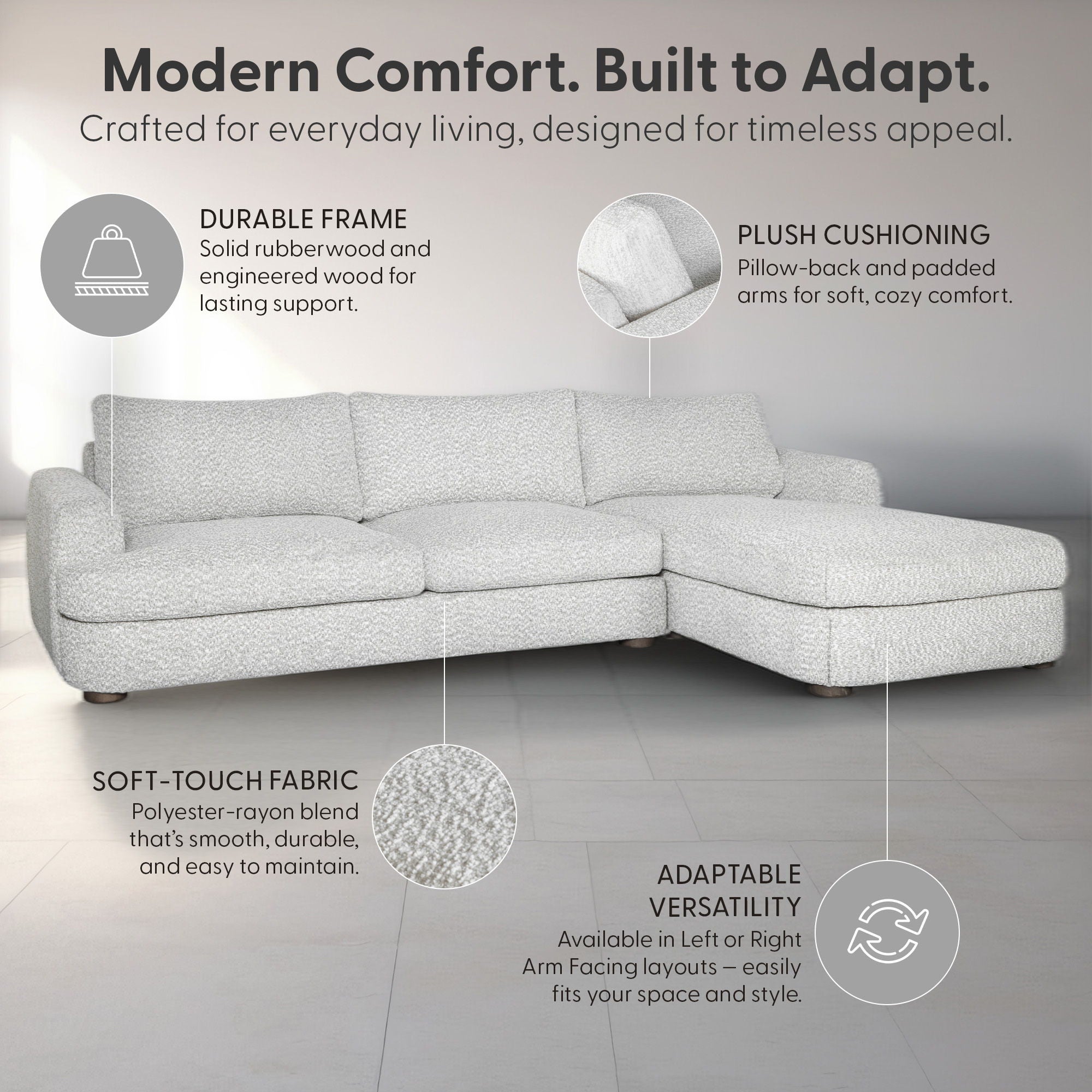 Reid - Rectangular Sectional Sofa