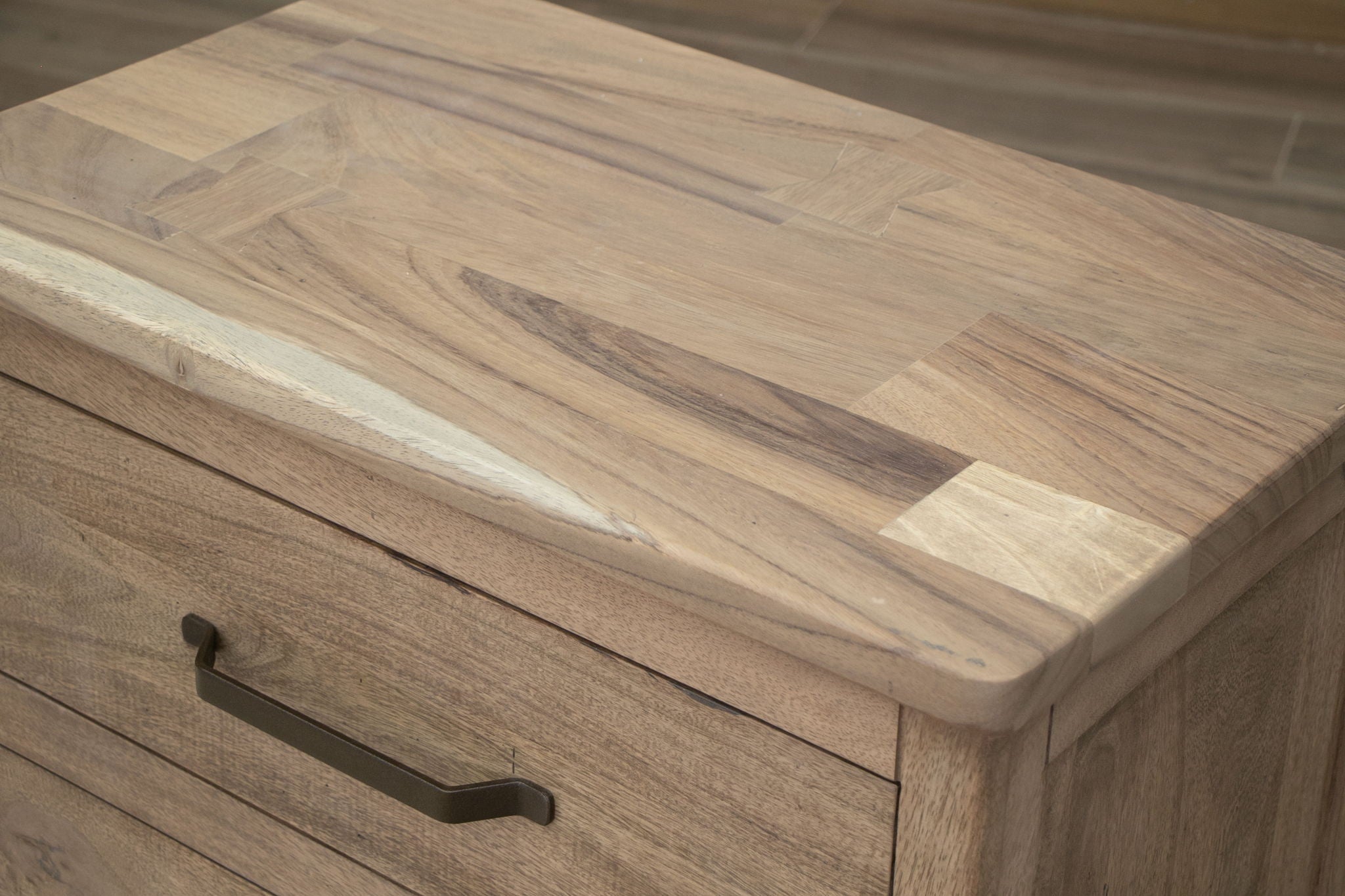 Natural Parota - Nightstand - Brown Cappuccino