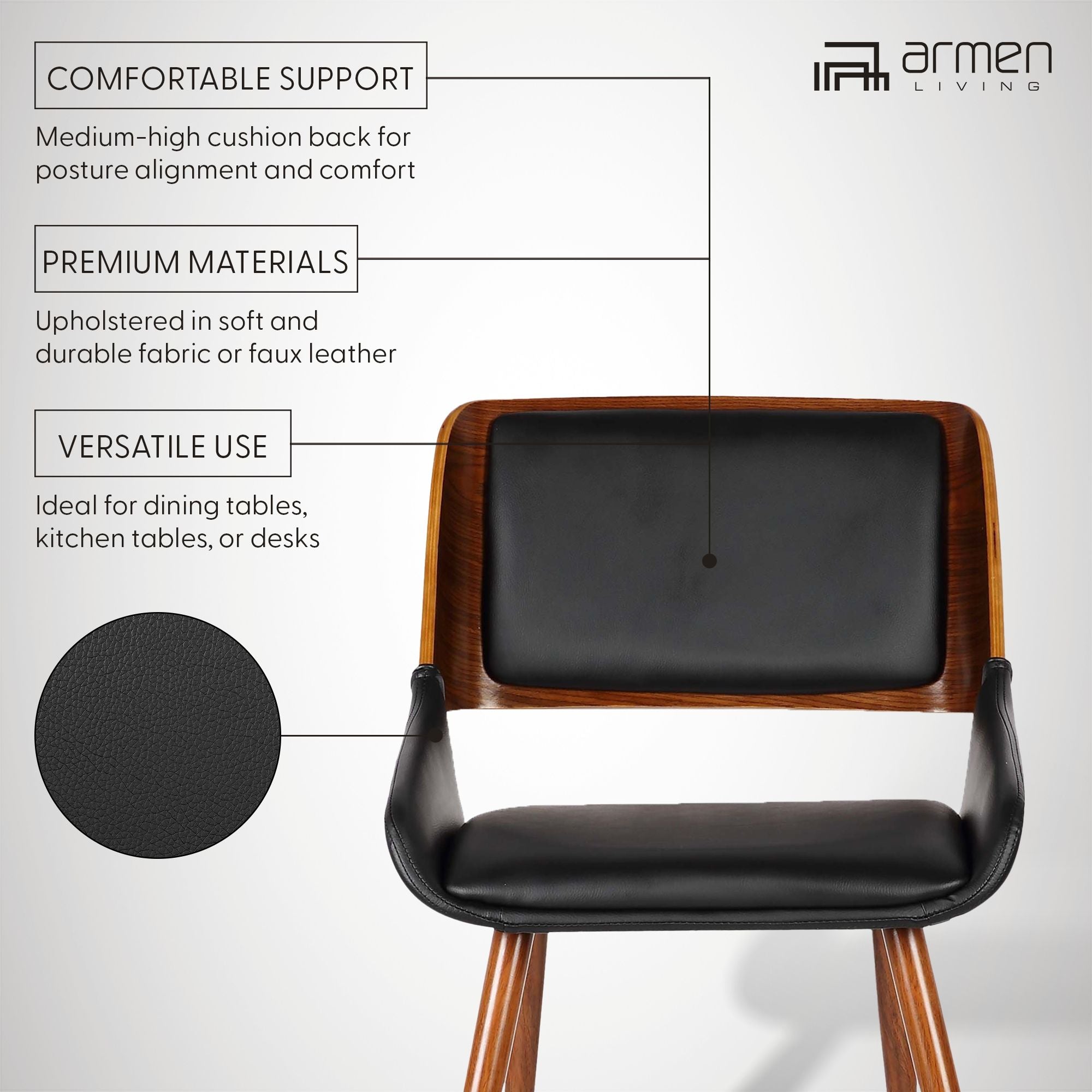 Panda - Mid-Century Dining Chair