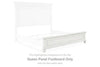 Kanwyn - Queen Panel Footboard - Whitewash