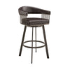 Bronson - Swivel Bar Stool - Java Brown Finish