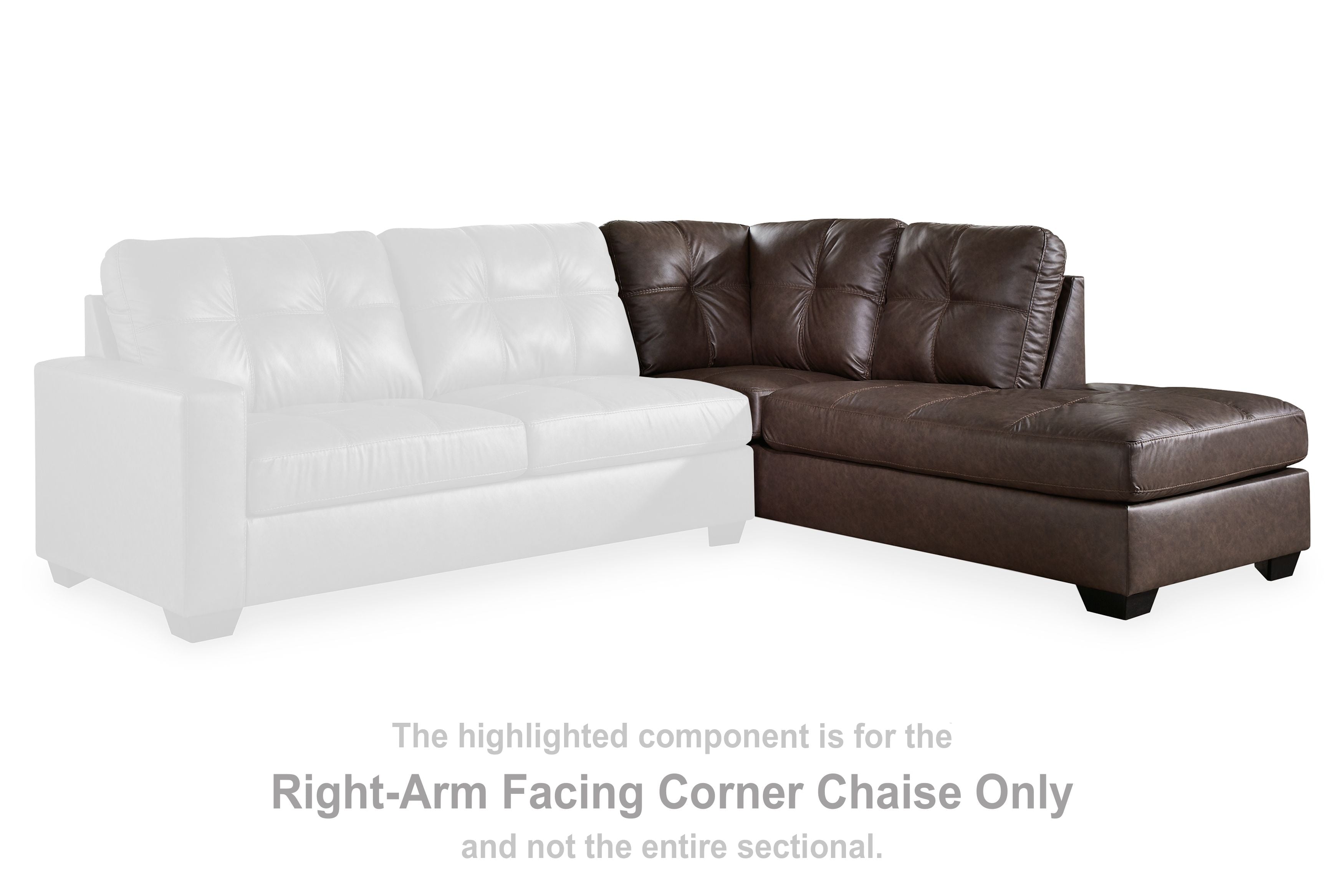 Barlin Mills - Raf Corner Chaise - Umber