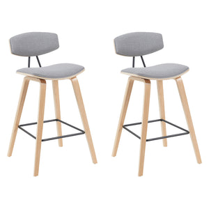 Fox - Swivel Bar Height Stool - Light Brown