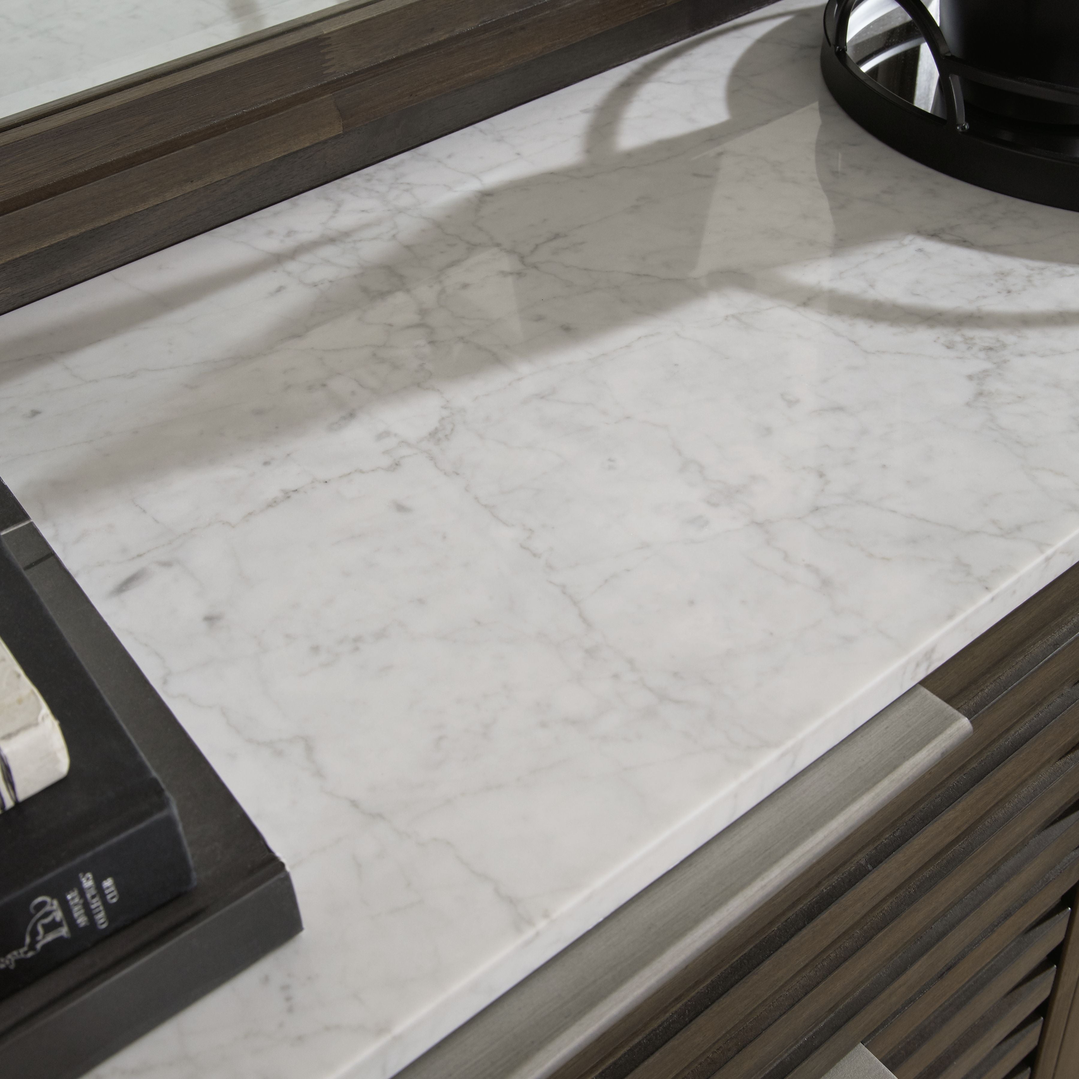 Arkenton - Five Drawer Chest - Grayish Brown / White