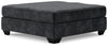 Lavernett - Oversized Accent Ottoman - Charcoal