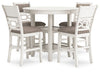 Erinberg - Dining Room Counter Table Set (Set of 5) - Antique White
