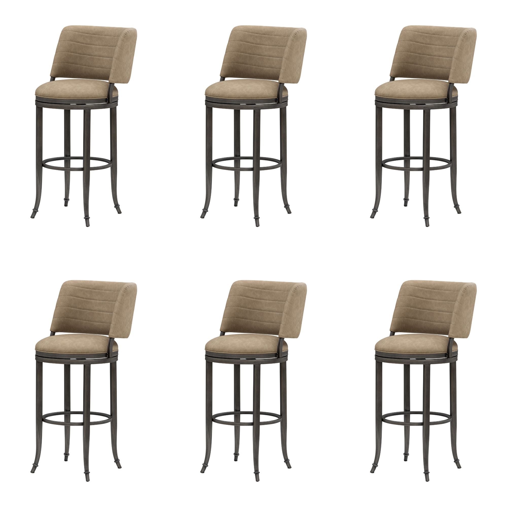 Torres - Upholstered Swivel Barstool