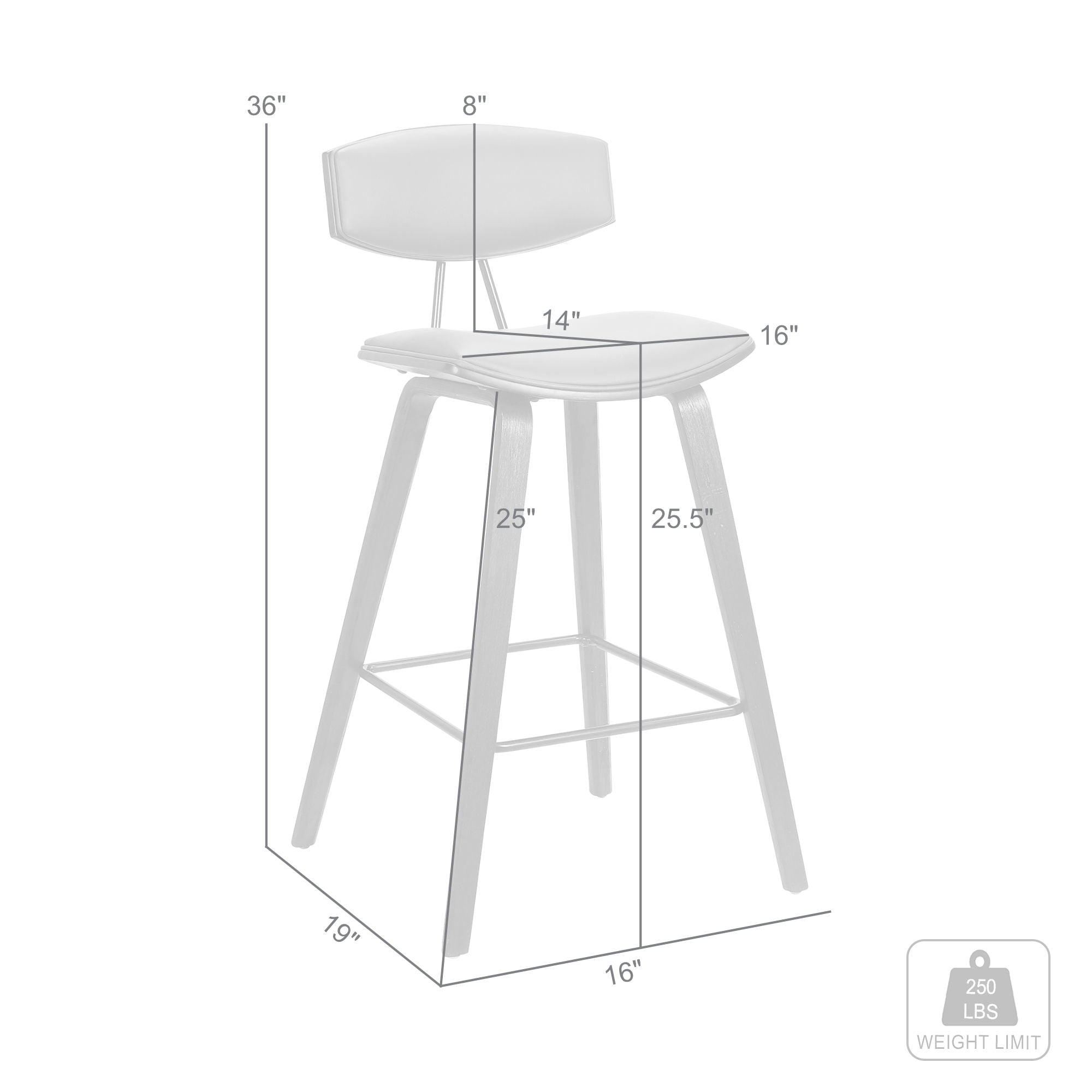 Fox - Mid-Century Counter Stool