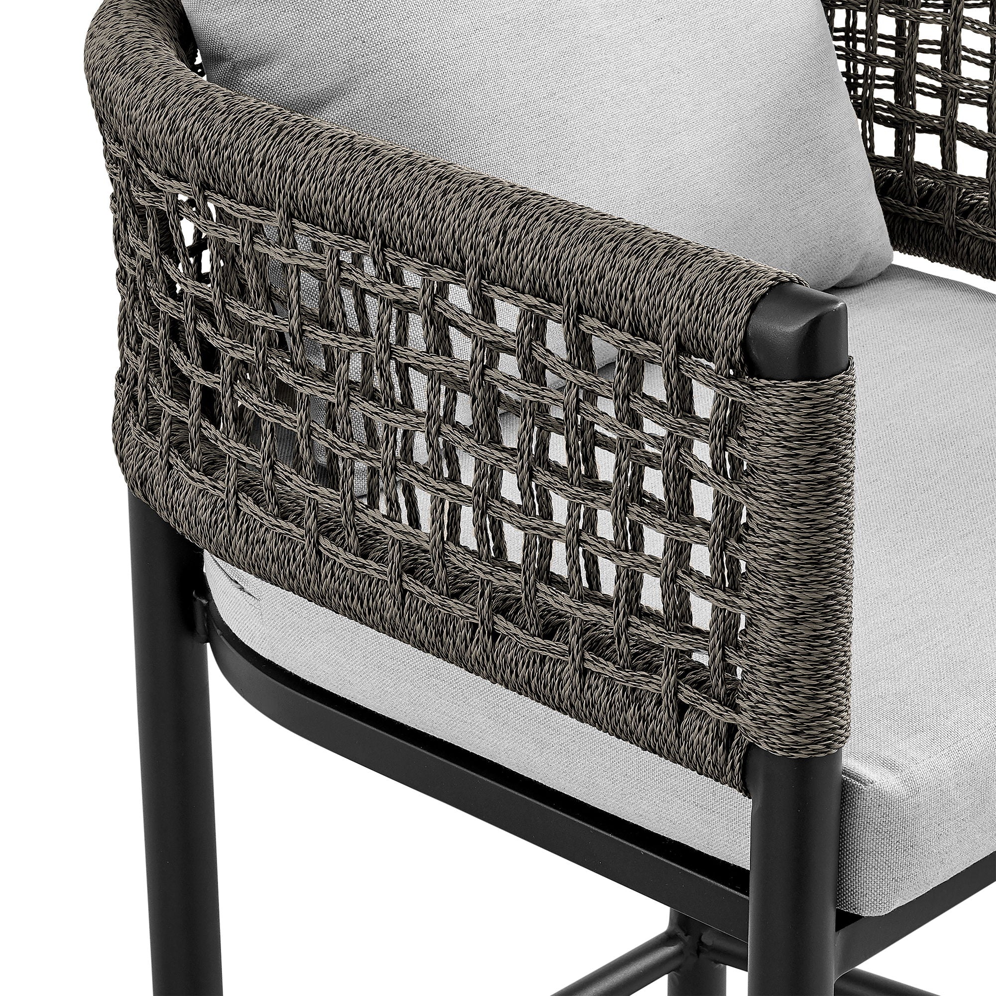 Alegria - Outdoor Patio Bar Stool With Cushions