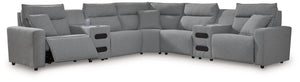 ModMax II - Salt And Pepper - Reclining Sectional
