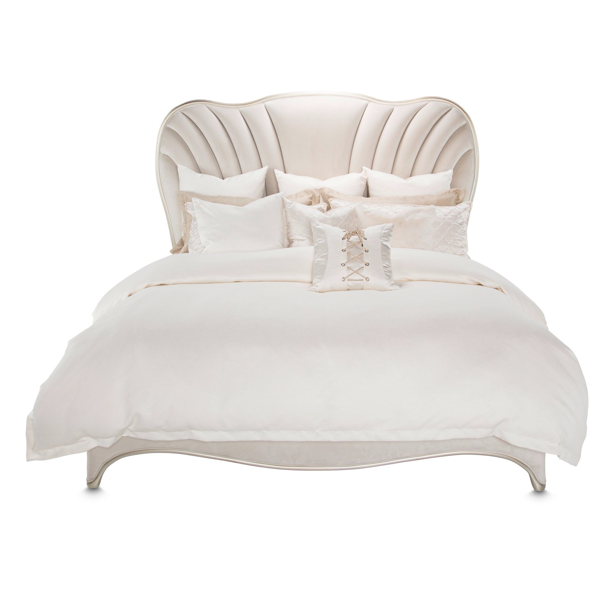 London Place - Velvet Panel Bed