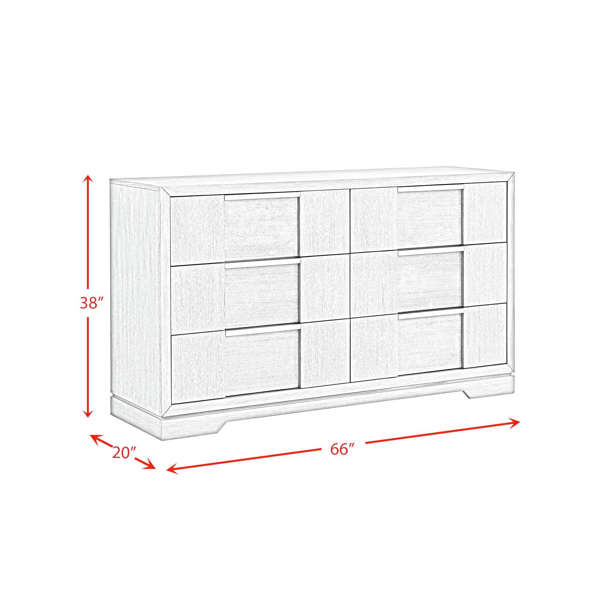 Kelis - 6 Drawer Dresser