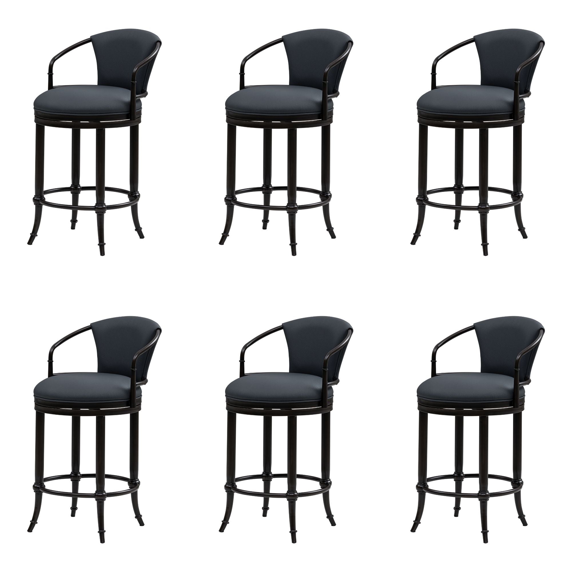 Otis - Upholstered Swivel Counter Height Barstool