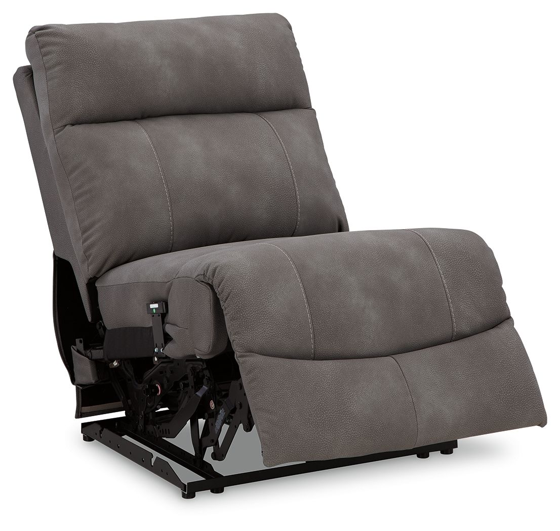 Next-gen Durapella - Power Armless Recliner With Adj Headrest - Slate
