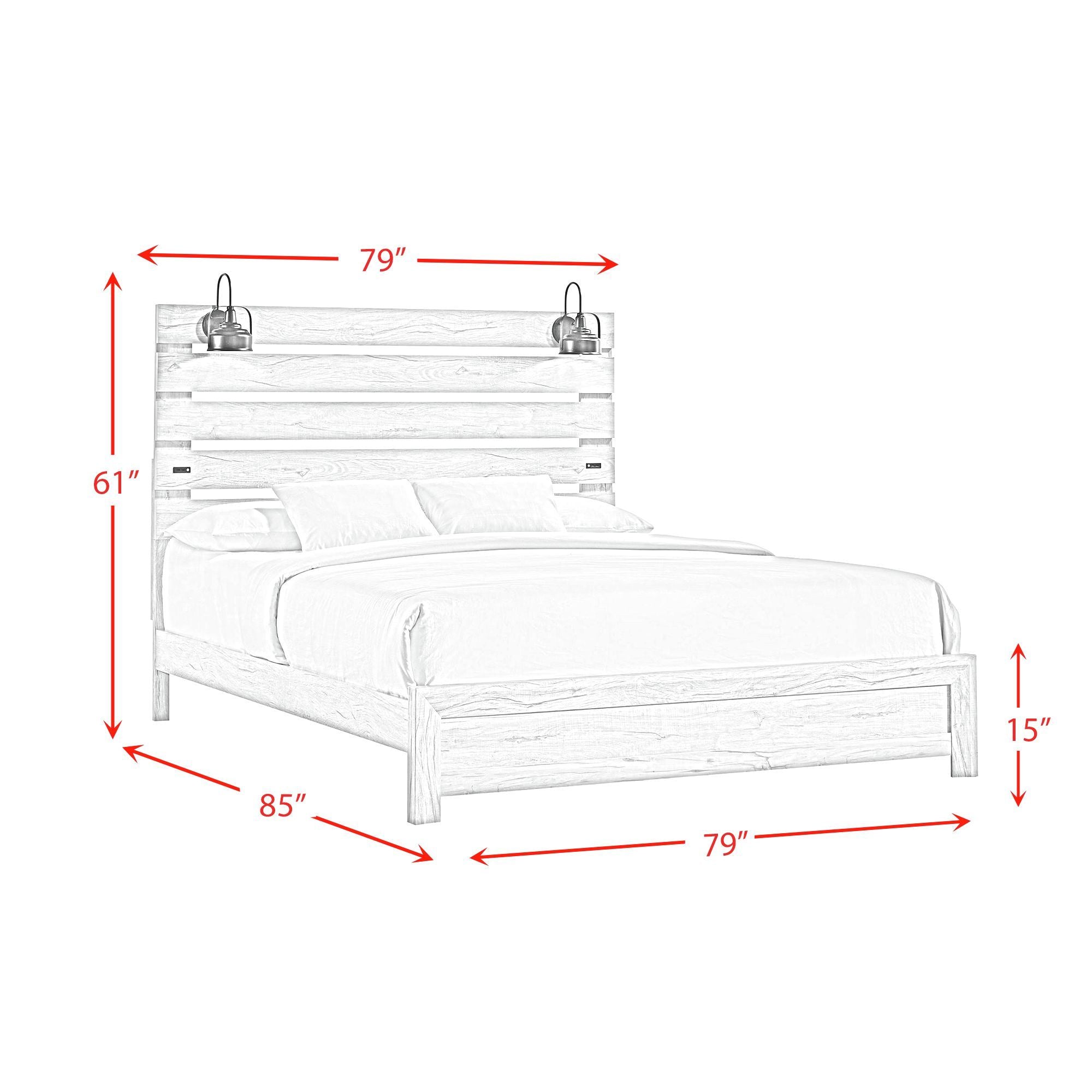Fort Worth - Bed with Lights & USB