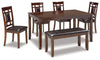 Bennox - Dining Room Table Set (Set of 6) - Brown