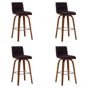 Vienna - 26" Swivel Counter Stool - Walnut Wood
