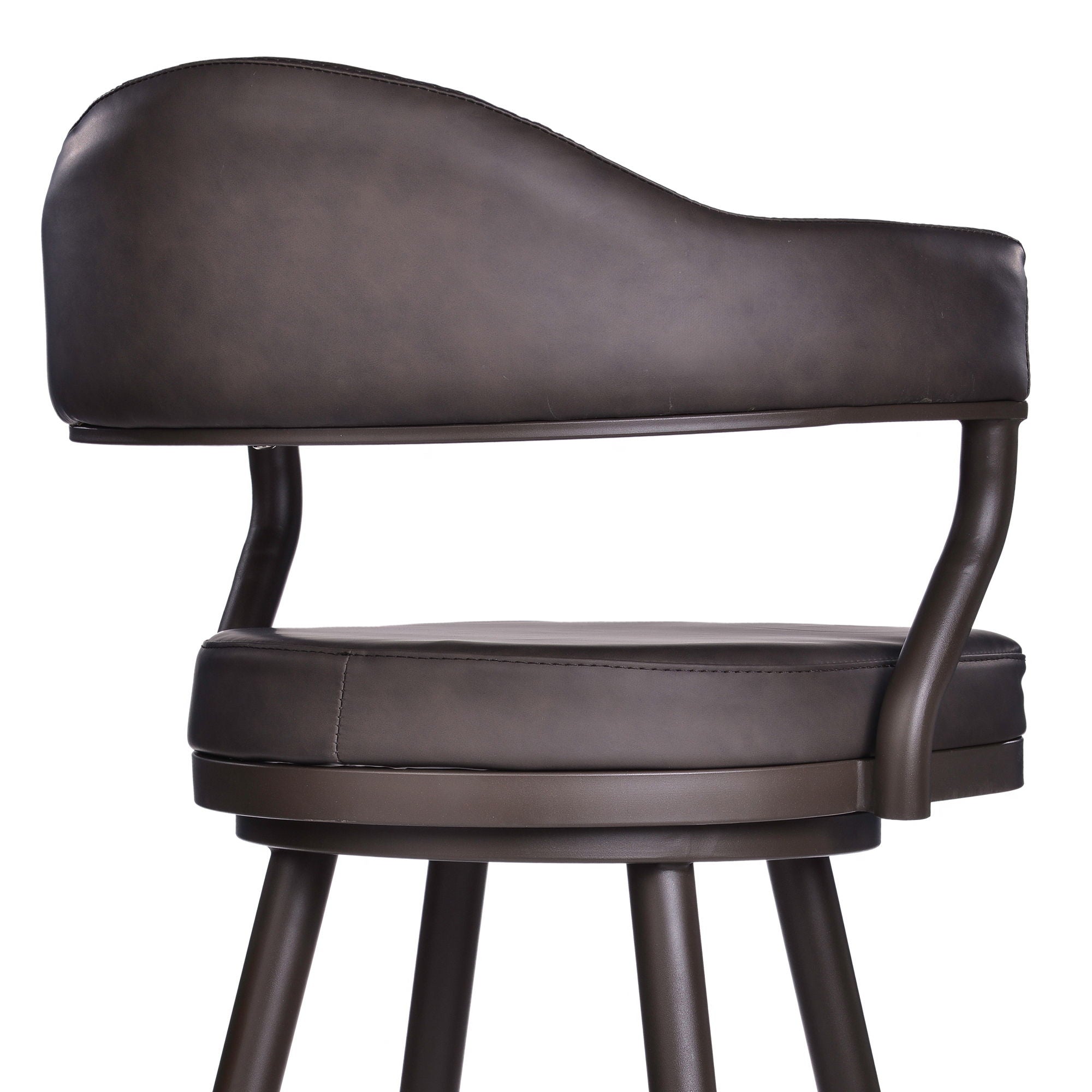 Justin - Swivel Vintage Bar Stool With Metal Legs
