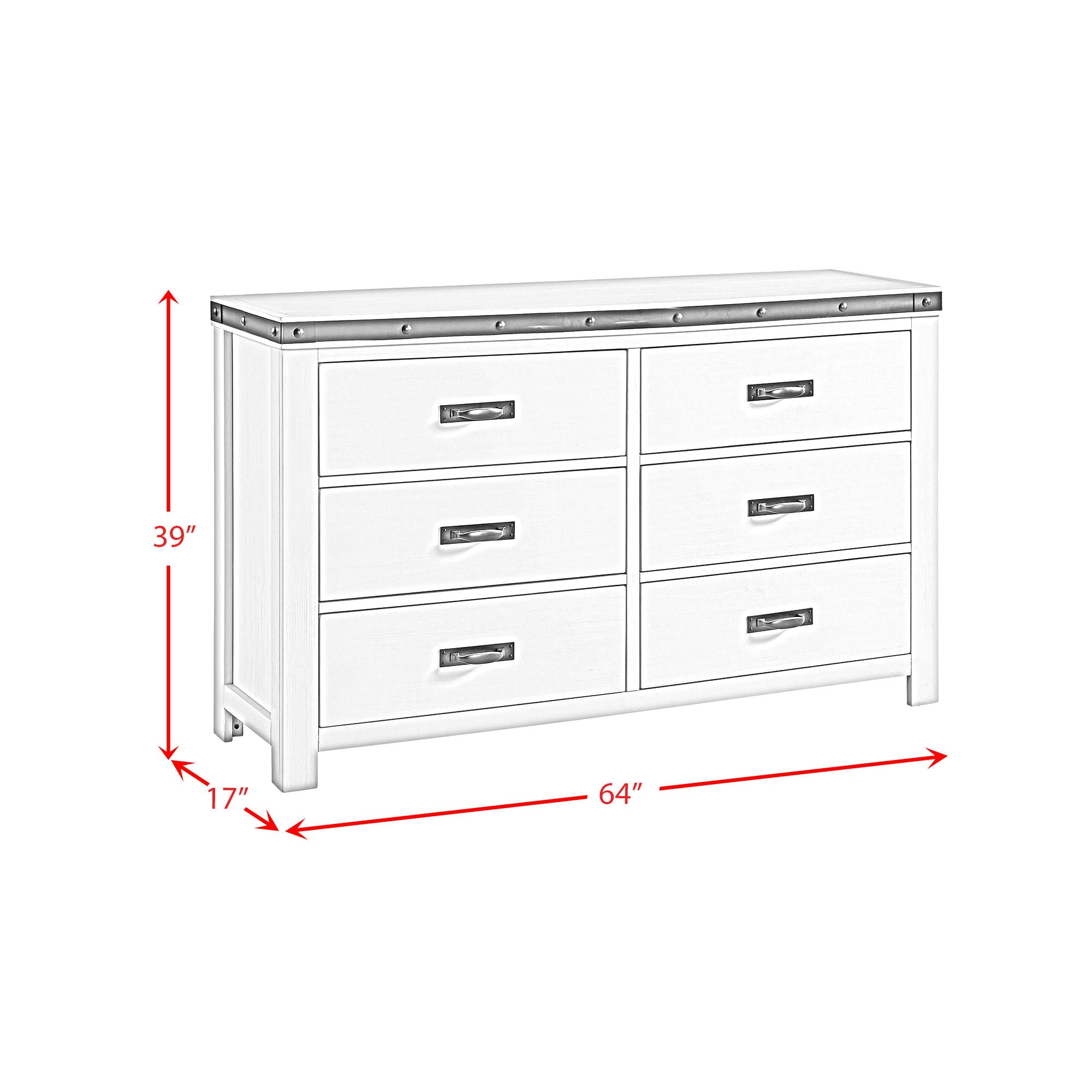 Wade - Youth 6-Drawer Dresser