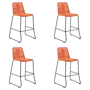 Shasta - 30" Outdoor Metal And Rope Stackable Barstool
