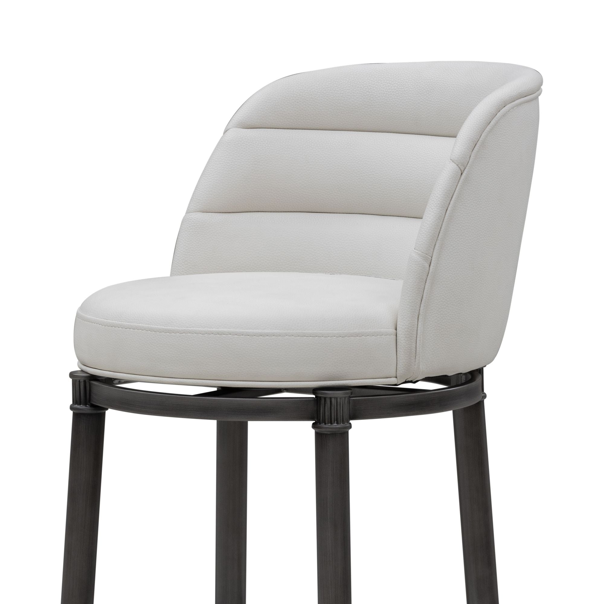Eunice - Faux Leather Upholstered Swivel Barstool