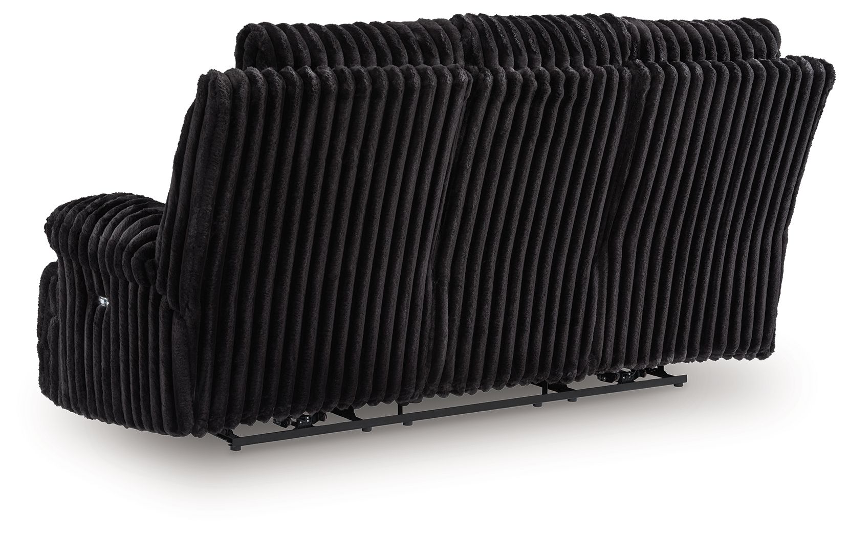 Rhine Falls - Reclining Power Sofa With Drop Down Table - Onyx