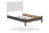 Pamytta - Full Panel Footboard With Rails - Brown