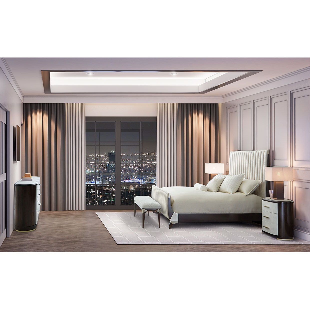 Paris Chic - Sleigh Bed