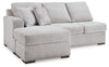 Gabyleigh - Laf Sofa Chaise - Nickel