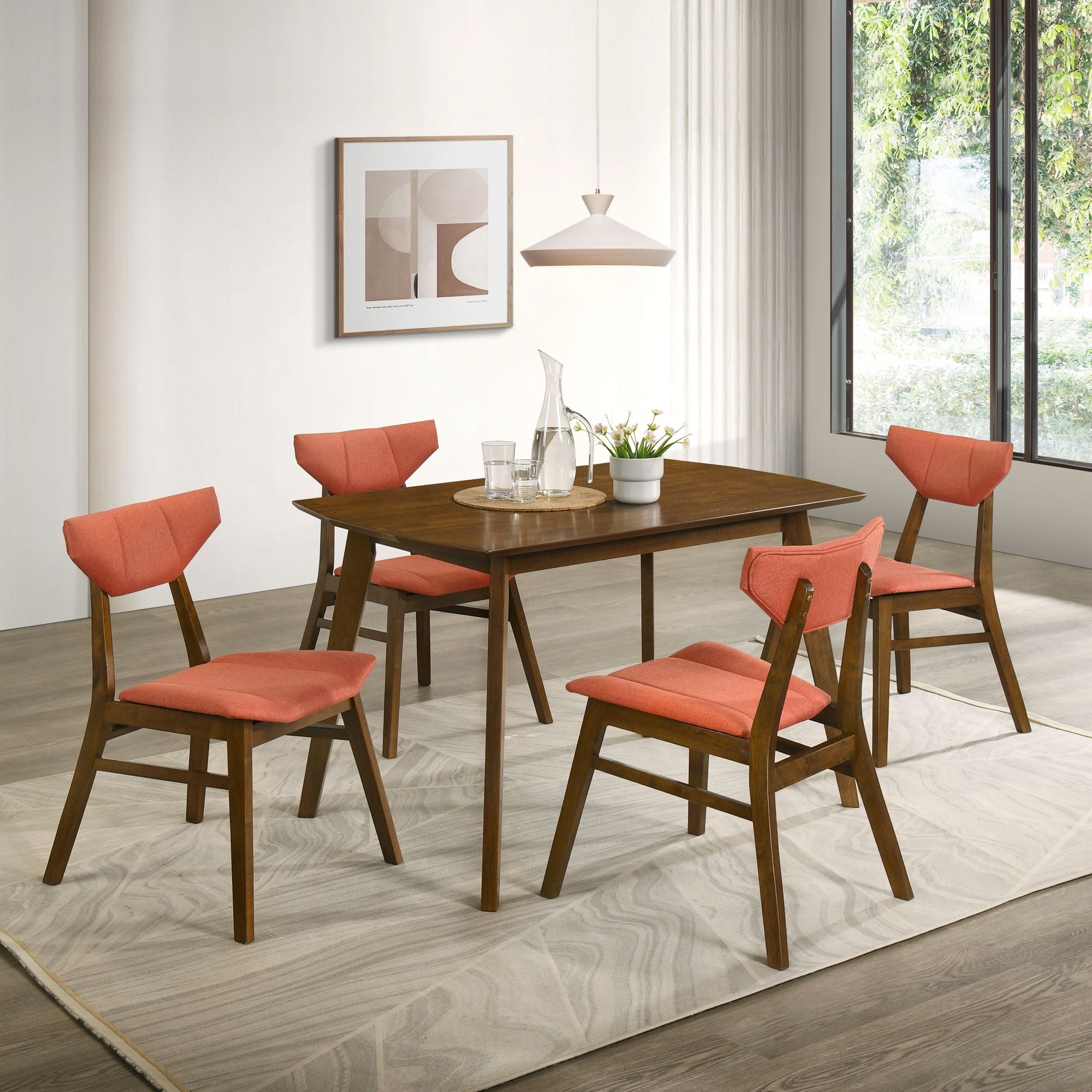 Amaris - Rectangular Dining Set With Upholstered Chairs
