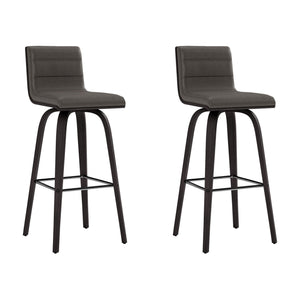 Vienna - 30" Swivel Bar Stool - Black Wood