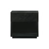 Petra - 1 Drawer Wood Nightstand - Black