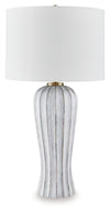 Lanwell - Poly Table Lamp - Antique Gray