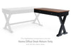 Wildenauer - Home Office Desk Return - Brown / Black