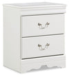 Anarasia - Two Drawer Night Stand - White