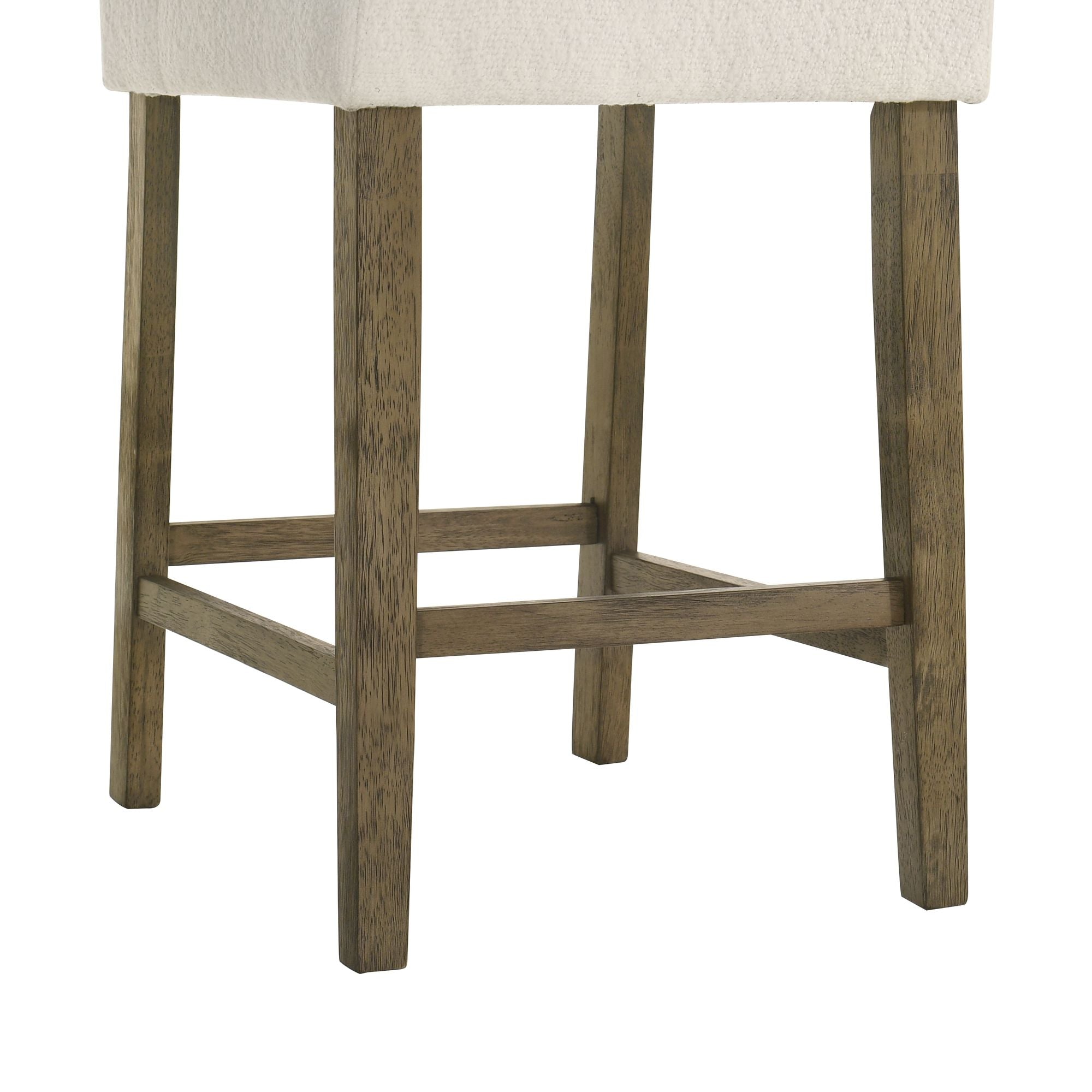 Fauna - Modern Transitional Wood Counter Height Kitchen Bar Stool