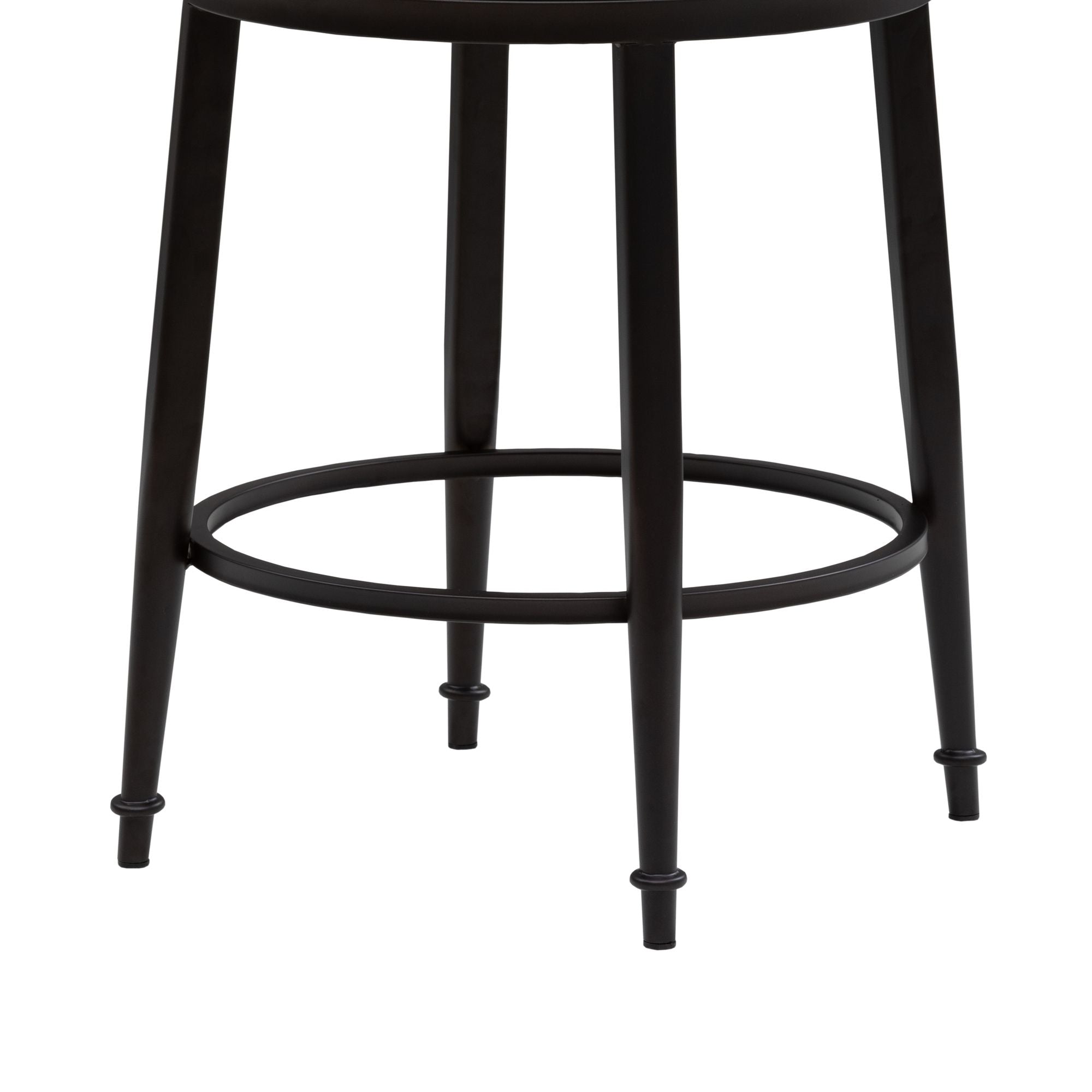 Baxter - Steel Frame Fabric Upholstered Swivel Counter Height Barstool