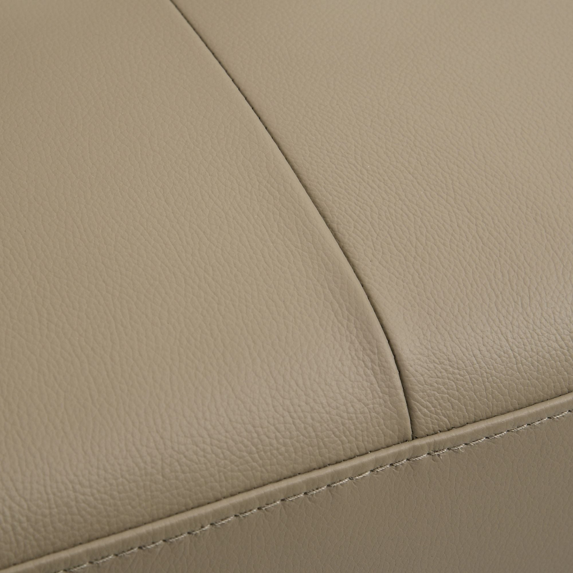 Pimentel - Leather Sectional Sofa With Tufted Back And Track Arms