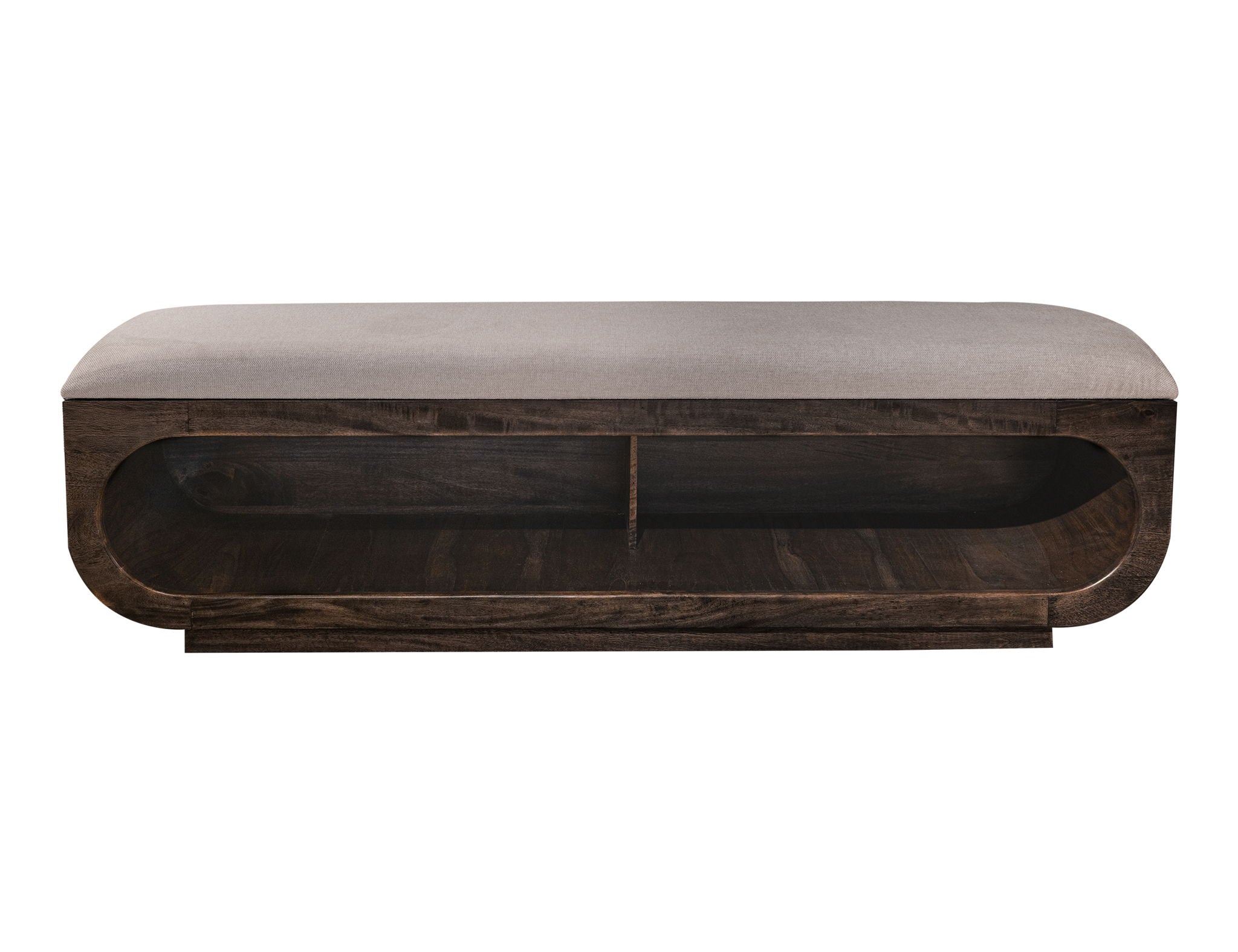 Balam - Wooden Bench With Cushioned Seat