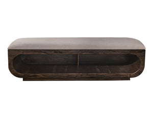 Balam - Wooden Bench With Cushioned Seat