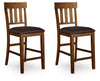 Ralene - Upholstered Barstool (Set of 2) - Medium Brown