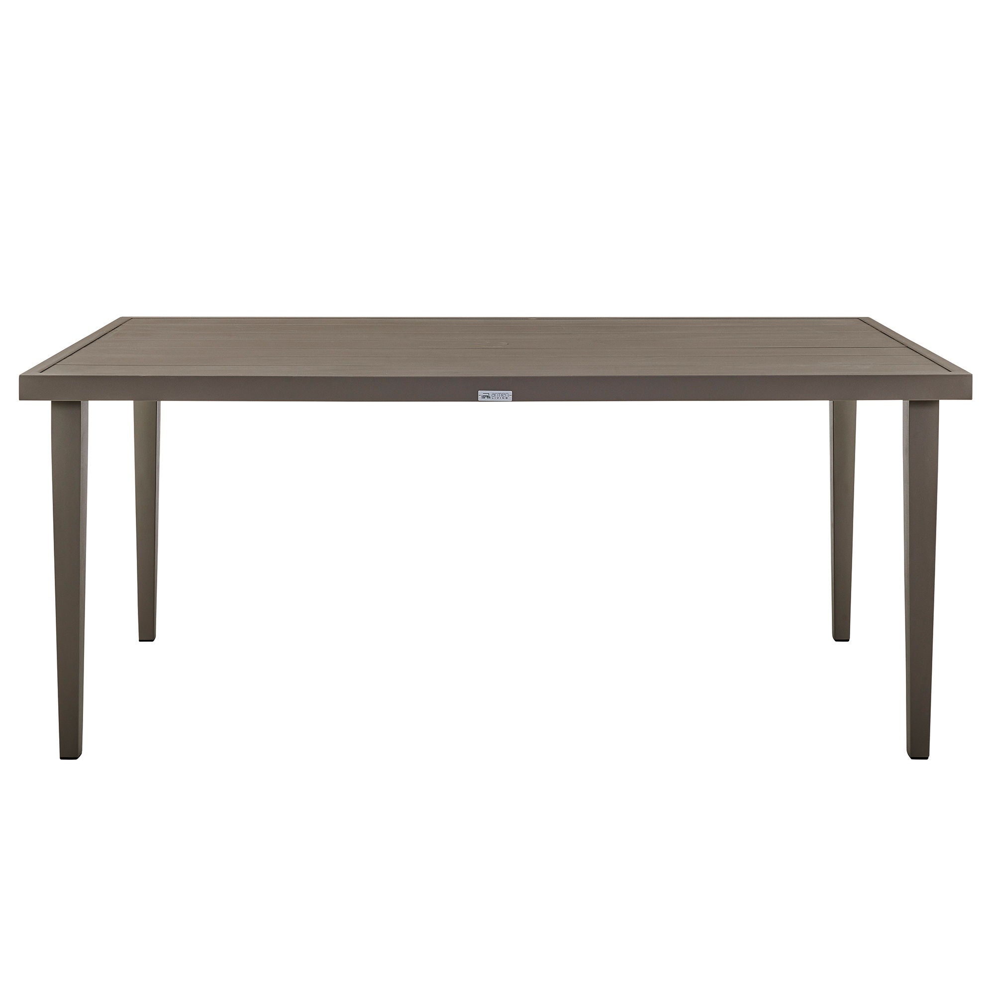 Grenada - Outdoor Aluminum Gray Rectangle Dining Table