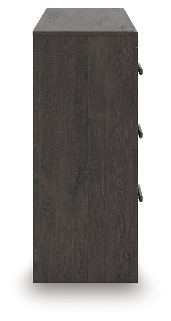 Prendonea - Six Drawer Dresser - Charcoal