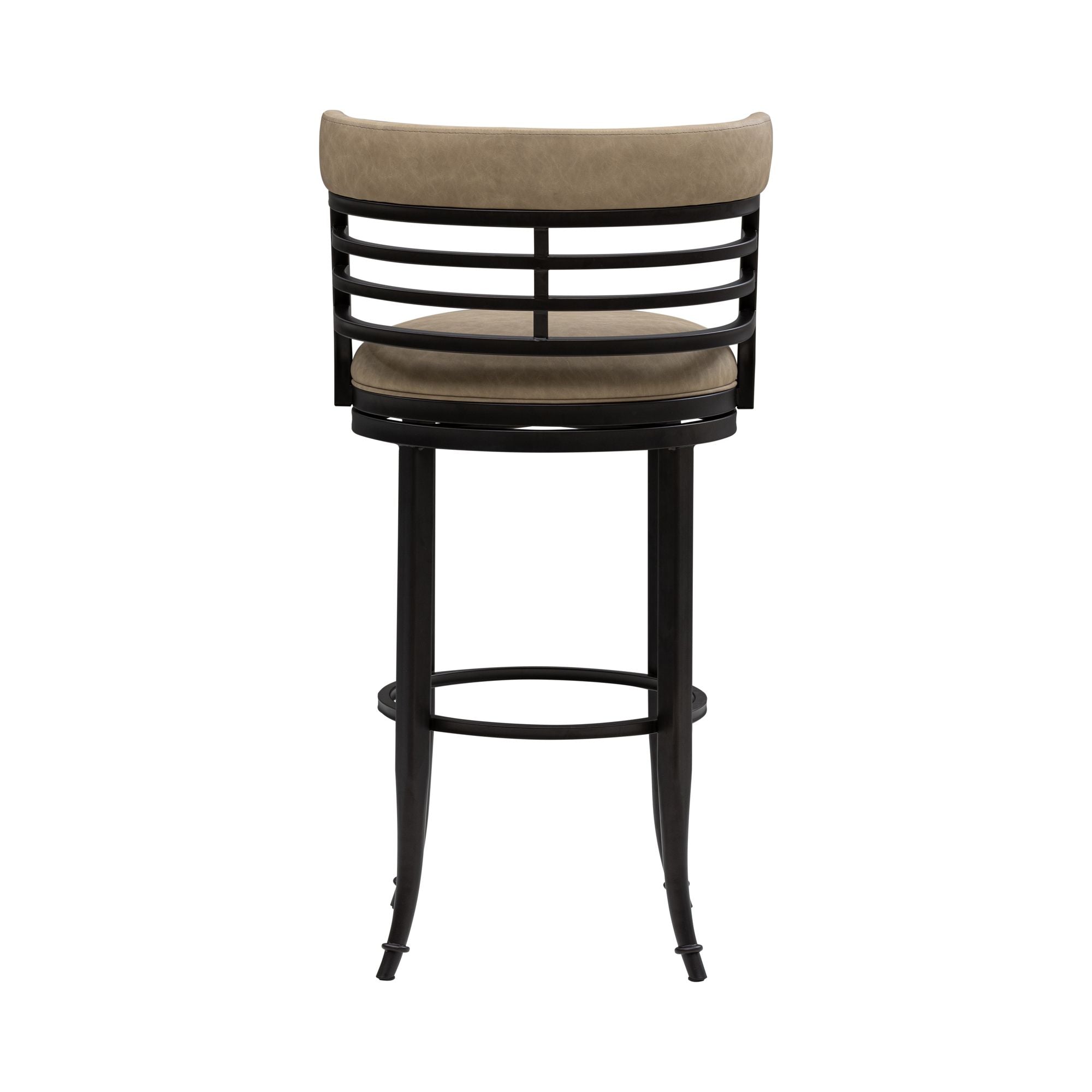 Telia - Upholstered Swivel Bar Height Barstool
