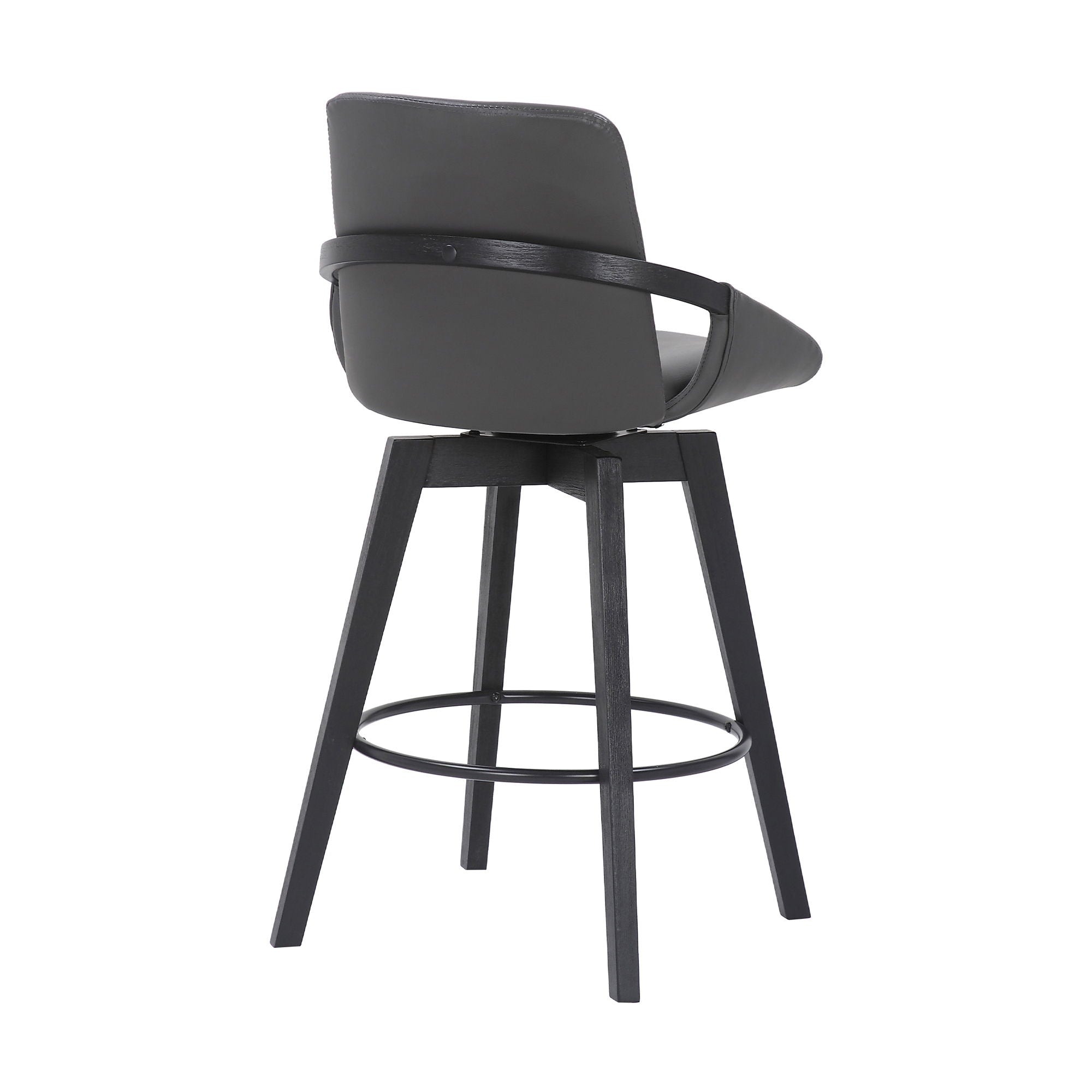 Baylor - Swivel Bar Stool With Black Frame