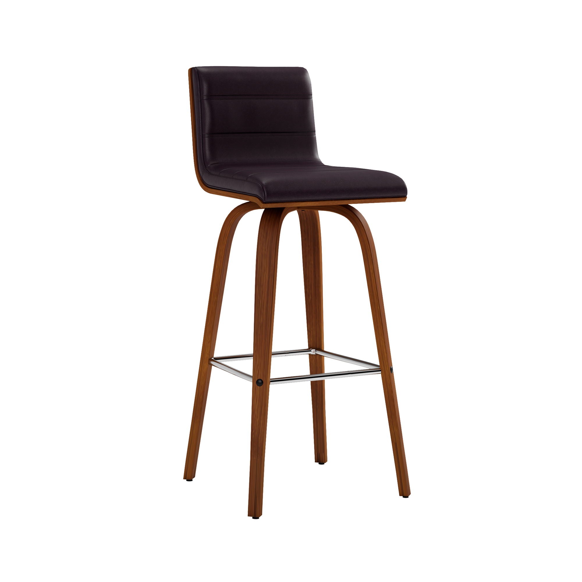 Vienna - 30" Swivel Bar Stool - Walnut Wood
