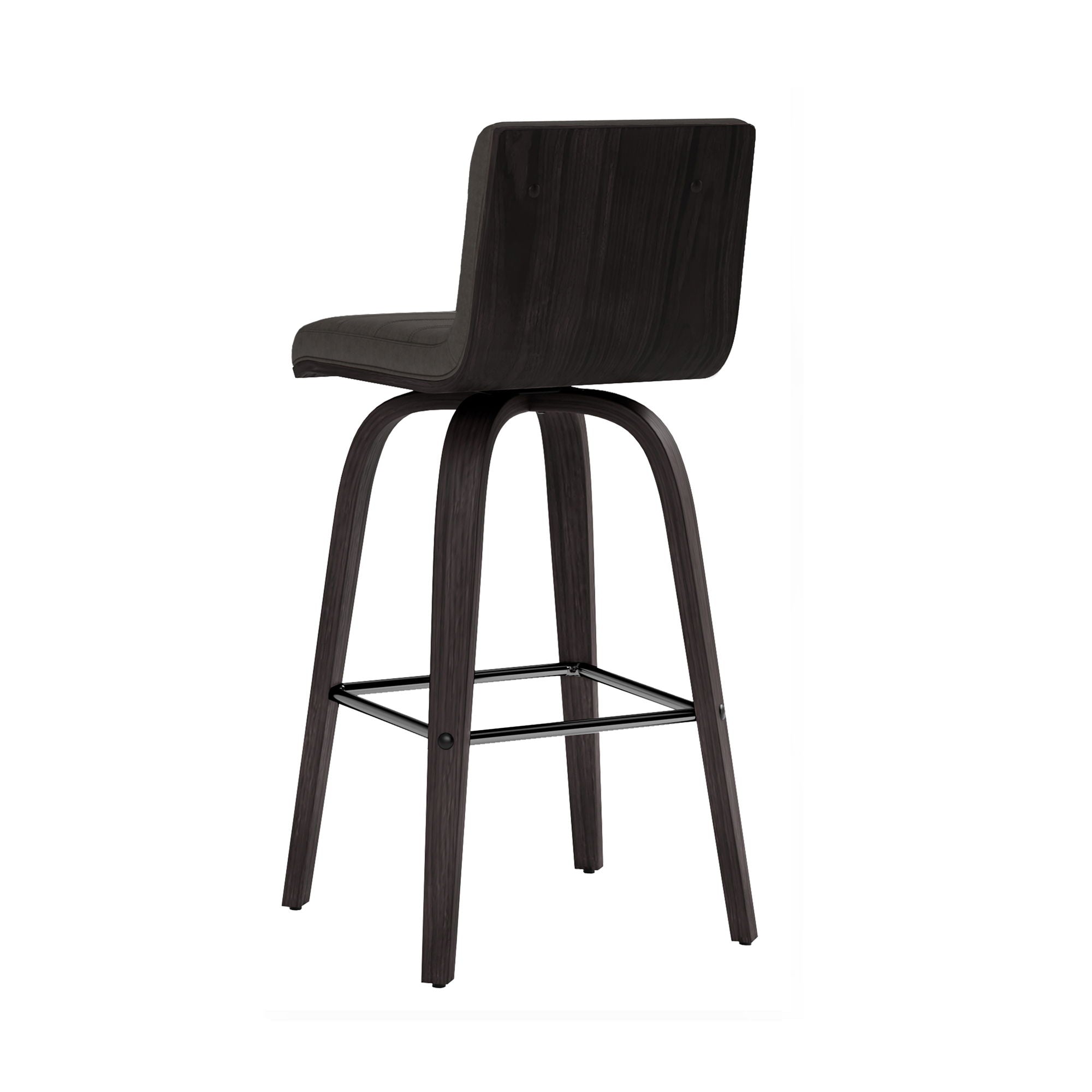 Vienna - 26" Swivel Counter Stool - Black Wood