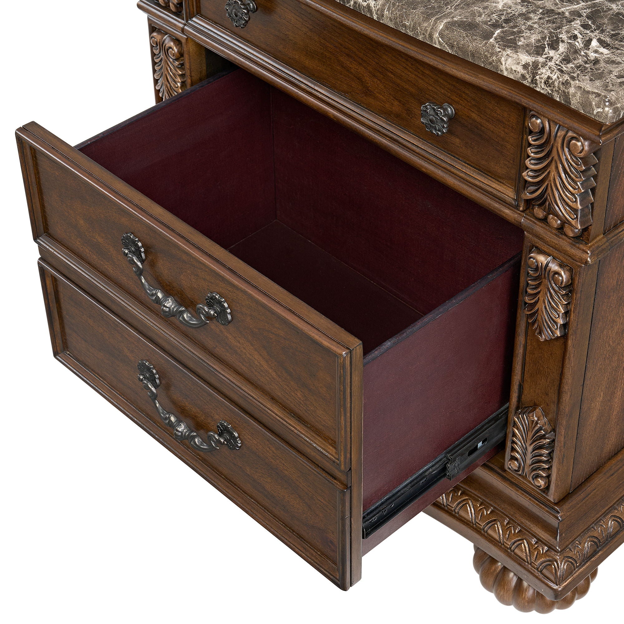 Cadenza - Nightstand With USB-C - Brown