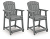Sanctuary Beach - Barstool (Set of 2) - Dark Gray