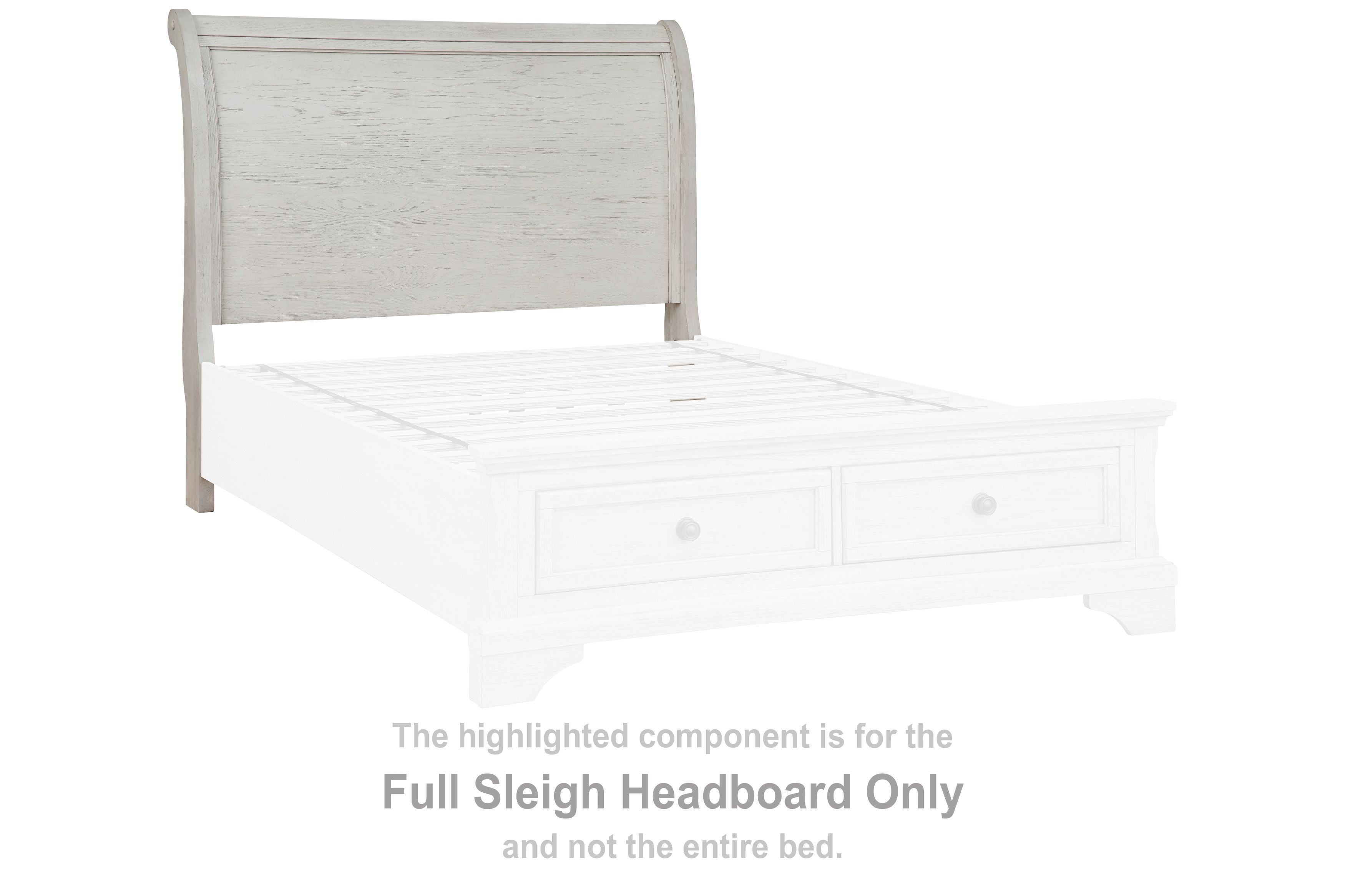 Robbinsdale - Full Sleigh Headboard - Antique White